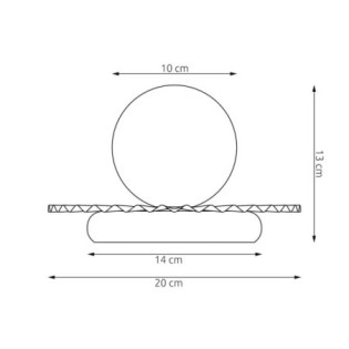 Lámpara de mesa Drino Beis