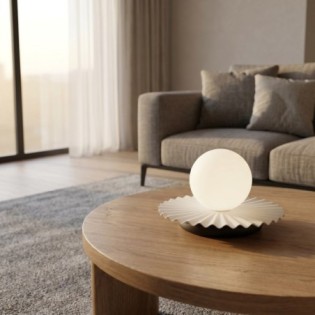 Lámpara de mesa Drino Blanco