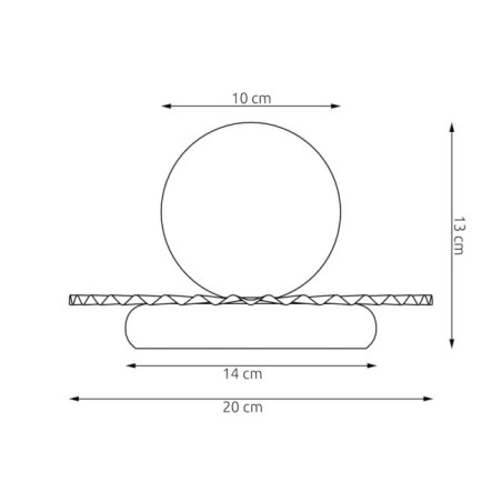 Lámpara de mesa Drino Blanco