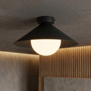 Plafón de techo Osum S Negro Opal