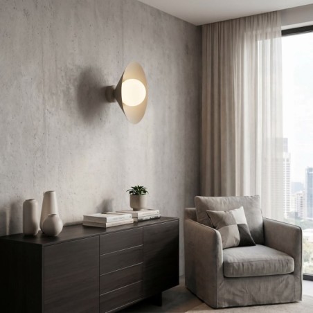 Aplique de pared Osum S Beis Opal