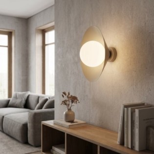 Aplique de pared Osum S Beis Opal