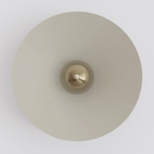 Aplique de pared Osum L Beis Ámbar