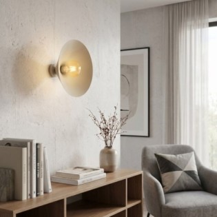 Aplique de pared Osum M Beis Ámbar