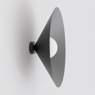 Aplique de pared Osum L Negro Opal