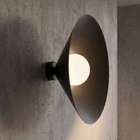Aplique de pared Osum L Negro Opal