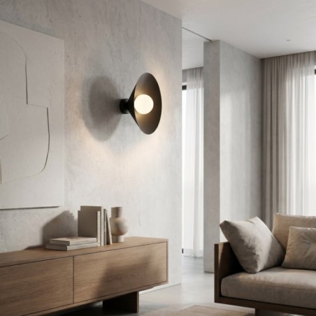 Aplique de pared Osum M Negro Opal