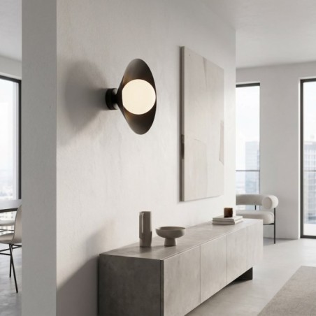 Aplique de pared Osum S Negro Opal