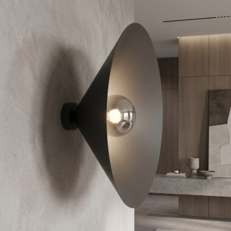 Aplique de pared Osum L Negro Grafito