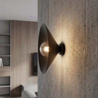 Aplique de pared Osum M Negro Grafito