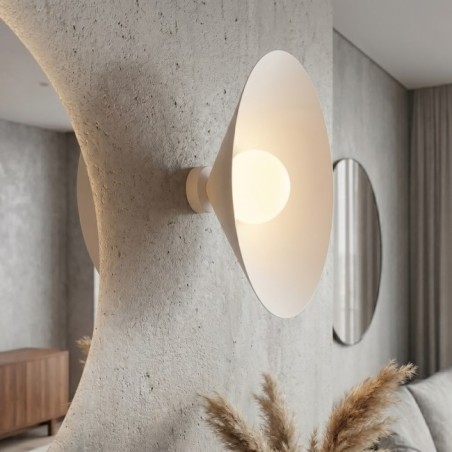 Aplique de pared Osum L Blanco Opal