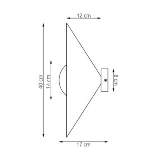 Aplique de pared Osum M Blanco Opal