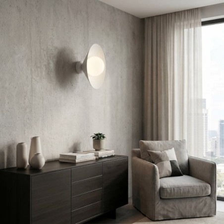 Aplique de pared Osum S Blanco Opal