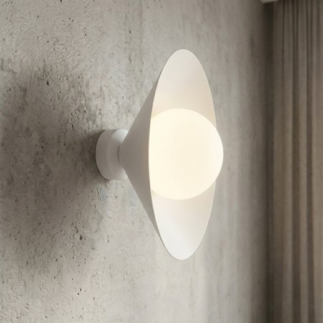 Aplique de pared Osum S Blanco Opal