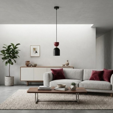 Lámpara de techo Zeta Granate