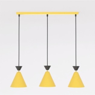 Lámpara de techo Verusa Naranja (3 luces)