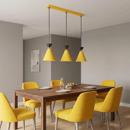 Lámpara de techo Verusa Naranja (3 luces)