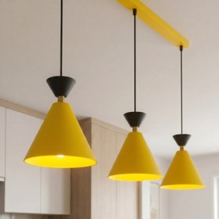 Lámpara de techo Verusa Naranja (3 luces)