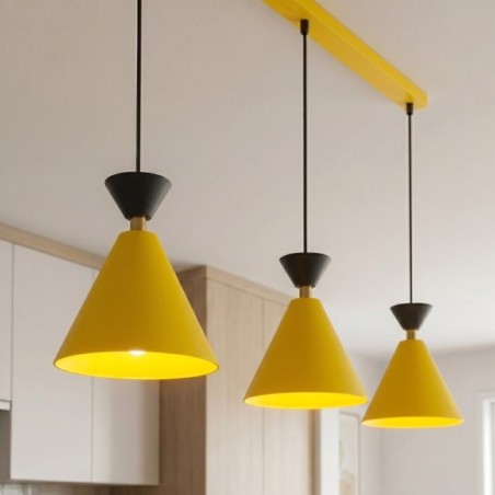 Lámpara de techo Verusa Naranja (3 luces)