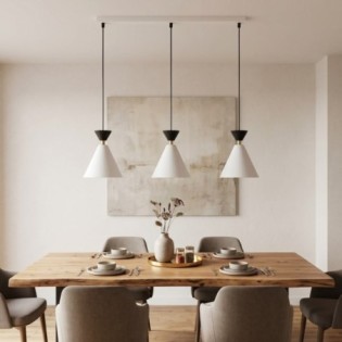 Lámpara de techo Verusa Blanco (3 luces)