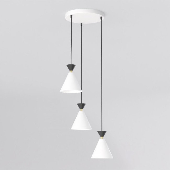 Lámpara de techo Verusa II Blanco (3 luces)