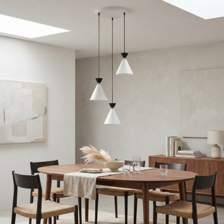 Lámpara de techo Verusa II Blanco (3 luces)