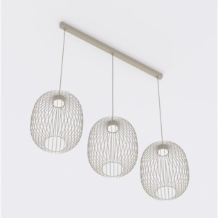 Lámpara de techo Praca Beis (3 luces)