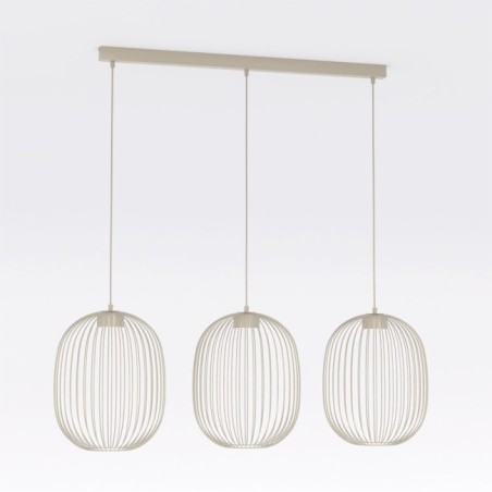 Lámpara de techo Praca Beis (3 luces)