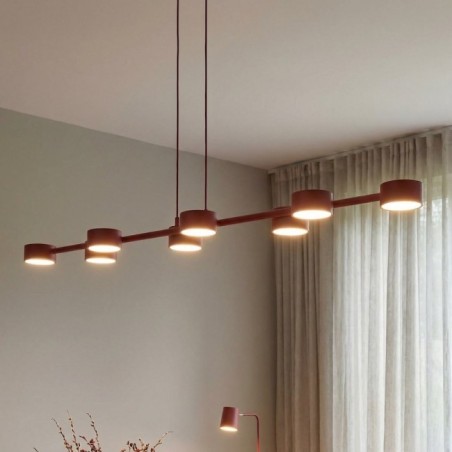 Lámpara de techo Kolina Granate (8 luces)