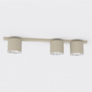 Regleta de techo Asteria Beis (3 luces)