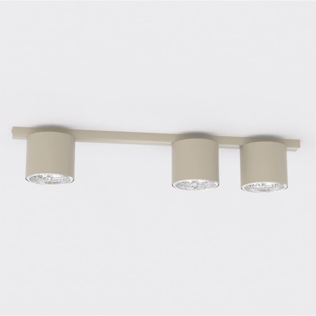 Regleta de techo Asteria Beis (3 luces)