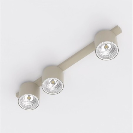 Regleta de techo Asteria Beis (3 luces)
