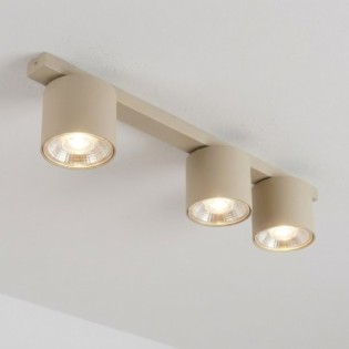 Regleta de techo Asteria Beis (3 luces)