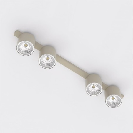 Regleta de techo Asteria Beis (4 luces)