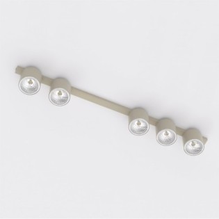 Regleta de techo Asteria Beis (5 luces)