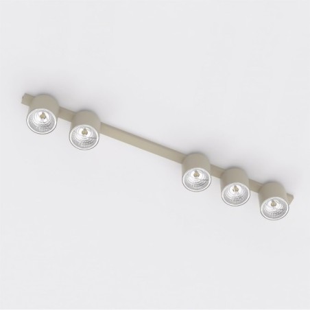 Regleta de techo Asteria Beis (5 luces)
