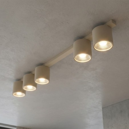 Regleta de techo Asteria Beis (5 luces)
