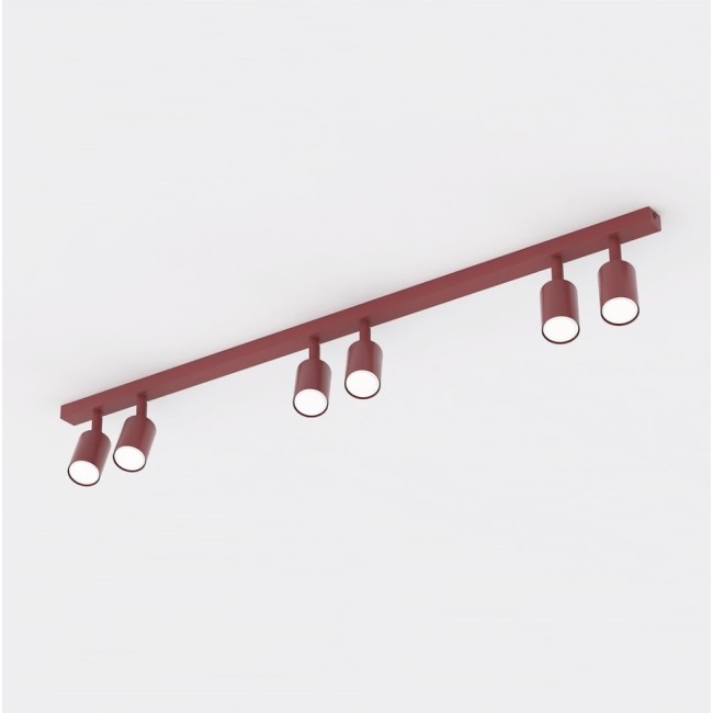 Regleta de techo Nestos Granate (6 luces)