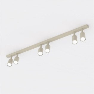 Regleta de techo Nestos Beis (6 luces)