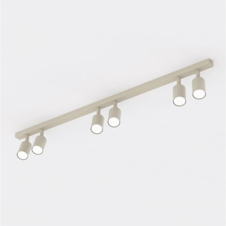 Regleta de techo Nestos Beis (6 luces)