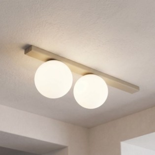 Regleta de techo Ereni Moca Opal (2 luces)