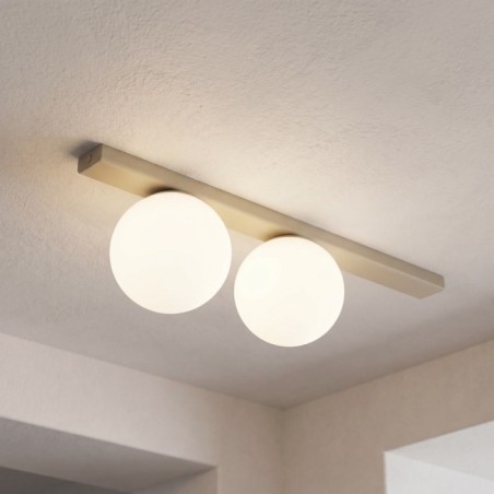 Regleta de techo Ereni Moca Opal (2 luces)