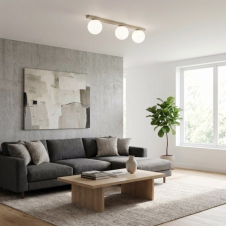 Regleta de techo Ereni Moca Opal (3 luces)