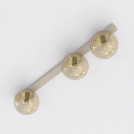 Regleta de techo Ereni Moca Ámbar (3 luces)