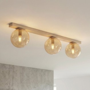 Regleta de techo Ereni Moca Ámbar (3 luces)
