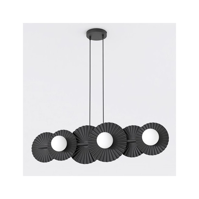 Lámpara de techo Drino Negro (6 luces)