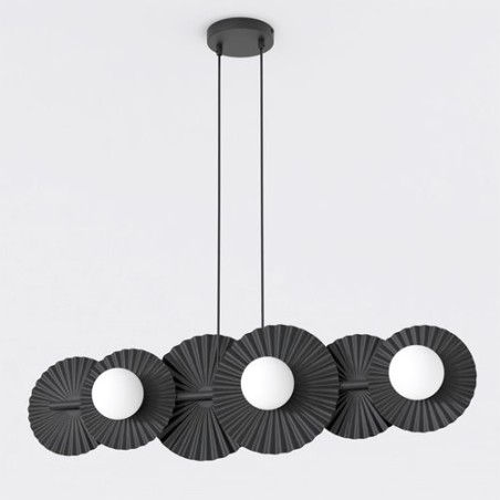 Lámpara de techo Drino Negro (6 luces)
