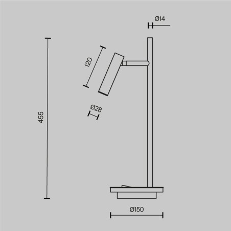 Lámpara de mesa LED Estudo (8W)