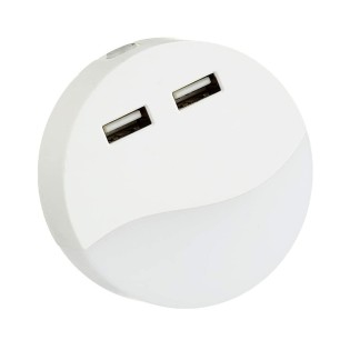 Quitamiedos LED Crepuscular Redondo (0,5W)