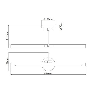 Aplique de pared LED Alton (10W)